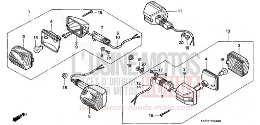CLIGNOTANT NX125K de 1989